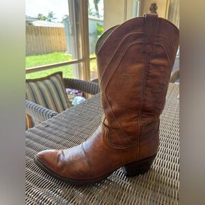 Brown Leather Cowboy Boots vintage